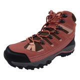 Botin De Trekking Rosado Mujer