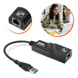 Adaptador Ethernet Usb 3.0 Rj45 Rede Gigabit 10/100/1000cabo