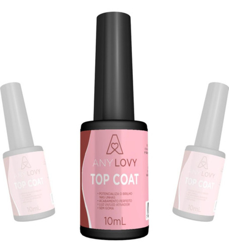 Top Coat Anylovy Extra Brilho Finalizador Unhas De Gel Fibra