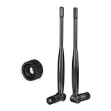 Antena Wifi Eightwood Ewua0112 2 Pzs Doble Banda -negro