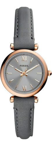 Fossil ® Carlie Reloj De Piel Mano Mujer Acero In 28mm 5068