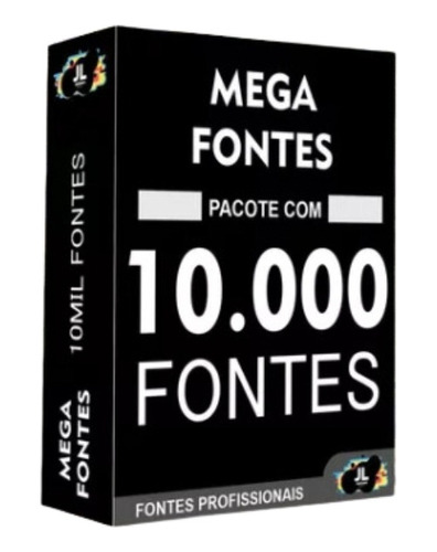 Pacote 10.000 Fontes Para Personalização - Envio Imediato