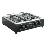 Fogão De Mesa Braslar Asiático Júnior 4b Acendimento Manual Cor Preto 110v/220v