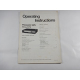 Operating Instructions Panasonic Vhs - Nv-l21 Px 