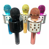 Micrófono Inalámbrico Para Karaoke Color Negro