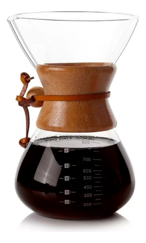 Cafetera Metodo Filtrado Chemex Vidrio Borosilicato 800 Ml