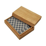 Estuche De Madera Para Cartas De Poker