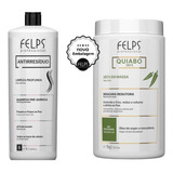 Kit Felps - Shampoo Antirresíduo 1l + Okra Btox 1 Kg