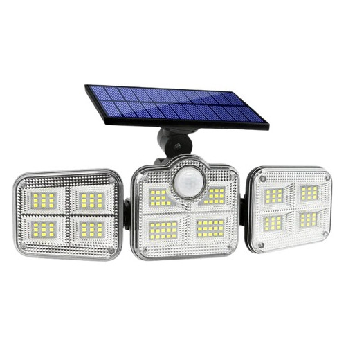 Holofote Led Solar Com 3 Cabeças 800w Ecolight Frete Grátis