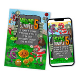 Kit Imprimible Plants Vs Zombies Cumples Candy Bar Editable