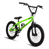 Bicicleta Bmx Aro 20 Pro-x Freios V-brake Verde E Preto Cor Verde/preto Tamanho Do Quadro 20