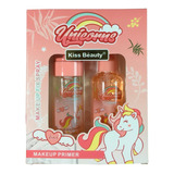 Hermoso Set Unicorns Primer + Sellador Original Kiss Beauty