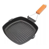 Sartén Grill Cuadrada Antiadherente Plancha 24cm Hierro Cali