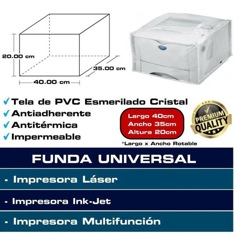 Funda Universal Impresora 40x35x20 Cm Hp Epson Brother Samsu