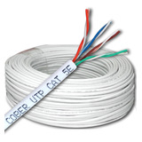 50 Metros Cable Red Utp Cat 5e Rj-45 Blanco Cober