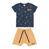 Conjunto Bebê Menino Camiseta E Bermuda Marlan 40530