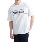 Playera Blanca Tommy Hilfiger Hombre Bordada Talla Xl