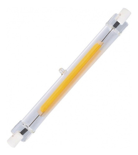 Lampara R7s Cuarzo Led Cob 10w Luz Calida 118mm Yarlux Color De La Luz Blanco Cálido