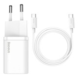 Carregador Rápido Usb-c Baseus Qc Pd 3.0 25w + Cabo Usb-c 1m