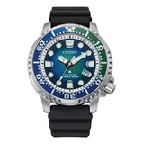 Reloj Citizen Promaster Dive Bn0166-01l Para Hombre Color De La Correa Negro Color Del Bisel Azul/verde Color Del Fondo Azul