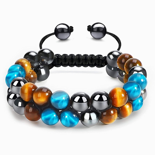 Buena Suerte Pulsera Joyeria Obsidiana Ojo Tigre Hematitas