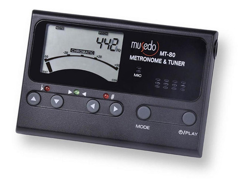 Afinador Musedo Con Metronomo Cromatico Mt-80