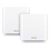 Roteador Asus Zenwifi Ax Xt8 Charcoal Tri-band, Pacote Com 2 Unidades, Branco