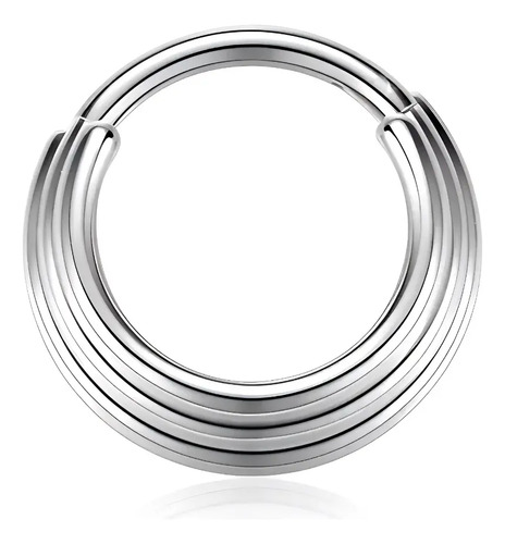 Clicker Titanio 16g Triple Argolla Escudo Septum Piercing | Envío gratis