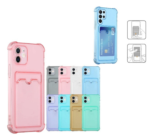 Funda Transparente Porta Sube Para Samsung A53 A71 A72 A52 