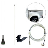 Kit Antena Px Fm Suporte Camionete Aquário Articulado Cabo