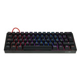 Teclado Game Factor Kbg560-rd Usb C Rgb Negro