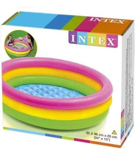 Piscina Inflable Bebe Niños Intex Agua Pelotas 86 Cm X 25 Cm