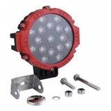 2  Faros Proyector Redondo 150mts 17leds 51w 3700lm 12/24v