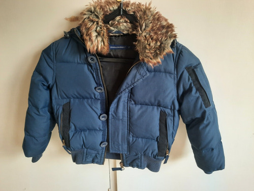 Campera Importada Azul Niño Con Capucha Tipo Visera