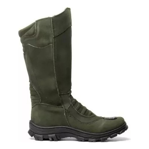 Bota Militar Coturno Masculino Tatica Verde Selva Ziper