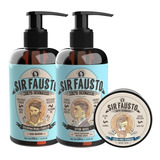 Shampoo Cabello + Crema Afeitar + After Sir Fausto Barberia