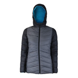 Parka Absolute Zero Mujer Reversible Gris/calipso Z-6100