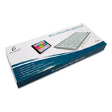  Teclado Inalámbrico Ultra Delgado Blanco Para Pc, Laptop 