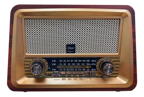 Radio Portátil Bluetooth Retro Stezzano Mlab Usb Am Fm Fj