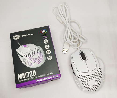 Mouse Gamer Cooler Master Mm720, Rgb, Led, 16000dpi 6 Botões