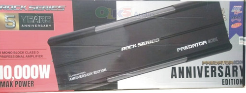 Amplificador 1 Canal  Rockseries Predator10k 5000 Watts Rms