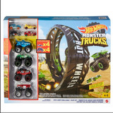 Hot Wheels Monster Truck Pista De Giro Extremo 8 Vehiculos