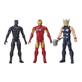 Avengers Figura Pantera Negra Iron Man Thor Set 3 / Original