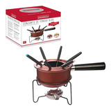 Kit Aparelho De Fondue Queijo Chocolate Fosco