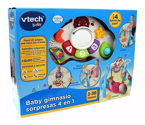  Vtech Gimnasio Sorpresa 4 En 1 Con Actividades Para Bebe Con Luz Y Sonido 