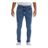 Pantalón Jeans Hombre Chupín Elastizado Sin Roturas Colores