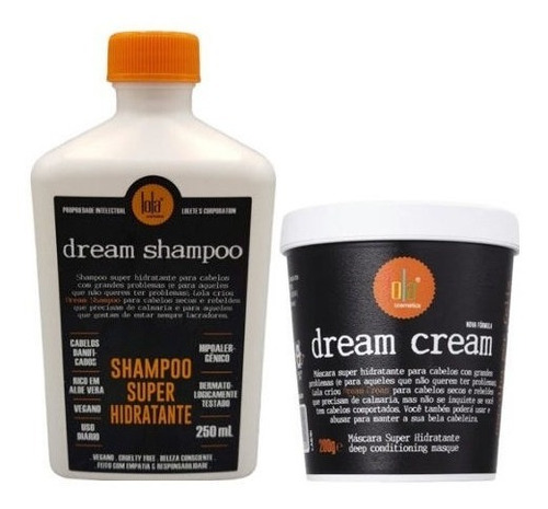 Kit Lola Dream Cream Máscara Hid. 200g & Shampoo Hid. 250ml