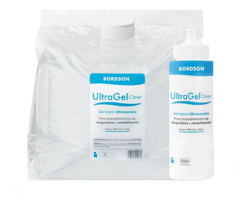 Gel Ultragel Clear Sin Color 5 Lts Bordson Original 