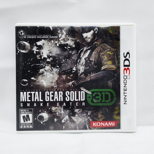 Metal Gear Solid 3d Snake Eater Nintendo 3ds Físico Completo