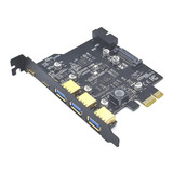 Tarjeta Usb 3.0 + Usb 3.1 Tipo C Pci-e Pci Express 7 Puertos